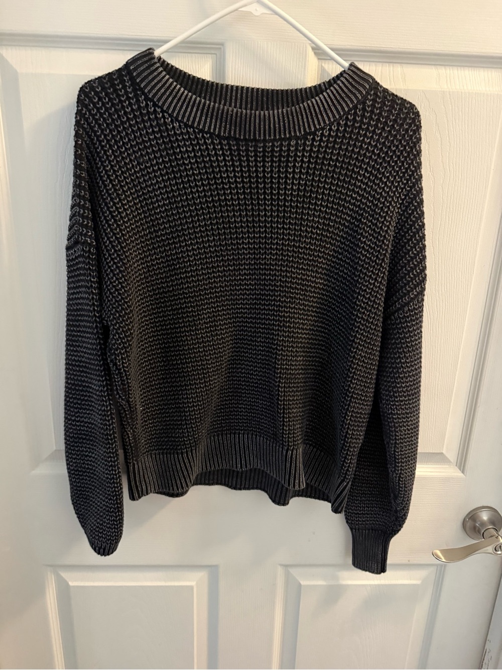 Old Navy Women's Crewneck Sweater - Charcoal Black